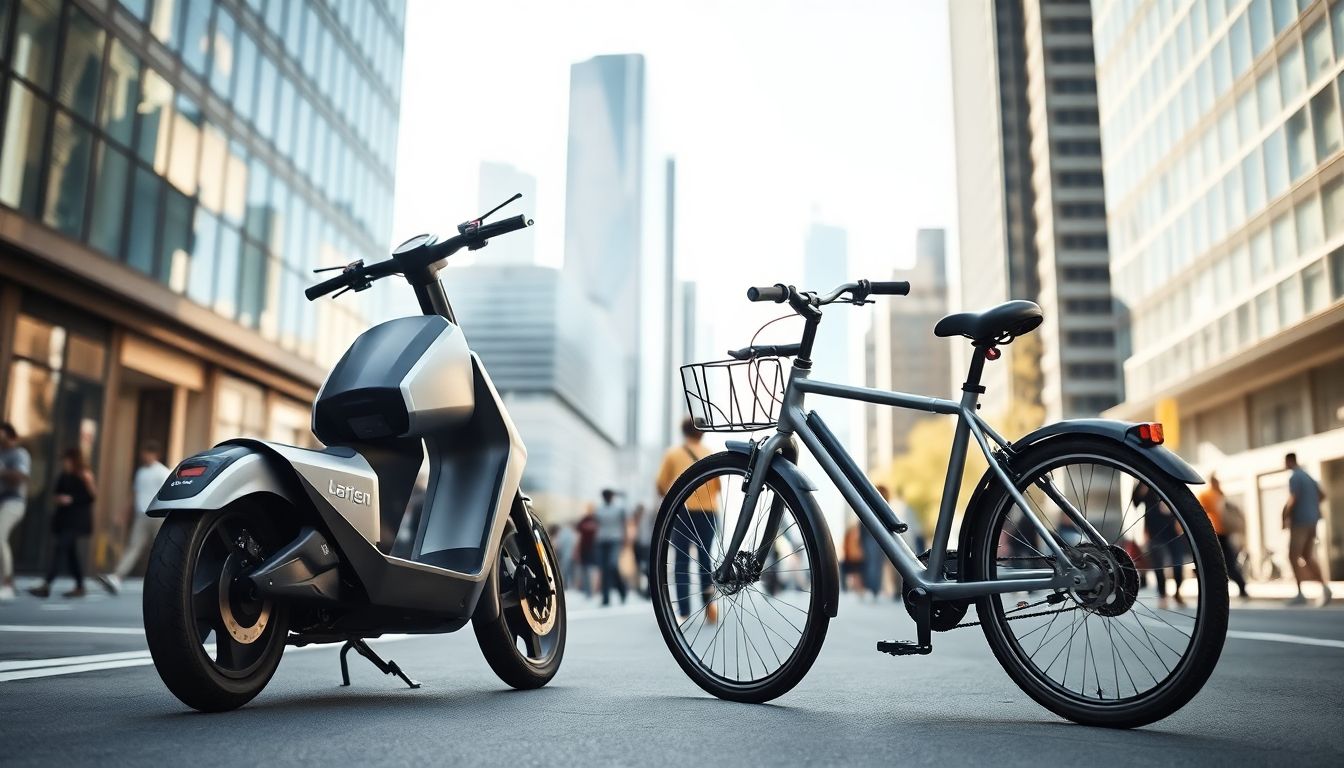 Vélo et scooter électrique s&rsquo;affrontent pour dominer la mobilité urbaine
